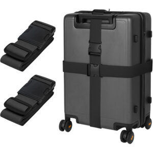 TEMU 2pcs, Tsa Colored Luggage Straps, Luggage Ropes, Suitable Luggage/handbags, Travel Luggage Accessories (quick Identification Luggage), Halloween