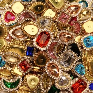 TEMU 40pcs Colorful Rhinestone Hand Sewing , Shoes, Hats, Bags Decoration Accessories