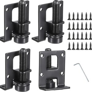 TEMU 4pcs Adjustable Furniture Leveling Feet L-shaped Furniture Horizontal Legs, Heavy-duty Furniture Installation Brackets Metal Furniture Leveling