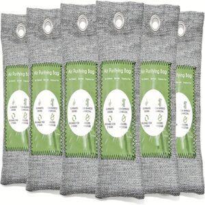 TEMU Activated Charcoal Car Air Freshener, Moisture Absorber, Bags Odor Absorber, Shoe Deodorizer, Odor Eliminate Bamboo Charcoal Air Purifying Bag