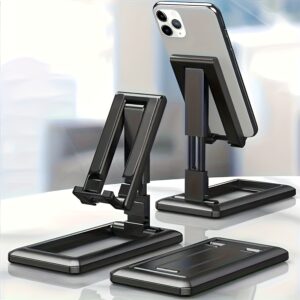 TEMU Adjustable Folding Phone Stand For Tablets And Smartphones