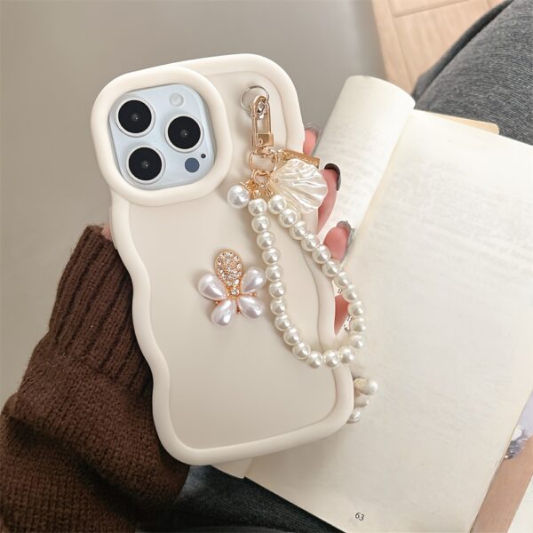 TEMU Beautiful Phone Cases, Cases, Floral Phone Cases, Wave Phone Cases, Cute Phone Cases For Iphone 16/16 Plus/16 Pro/16 Pro Max, Plus/15 Pro/15 Pro