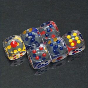 TEMU Clear 6-sided Game Dice - All Your Gaming Needs, Resin Construction, Gaming Accessories