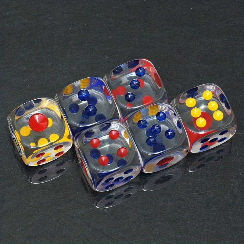 TEMU Clear 6-sided Game Dice - All Your Gaming Needs, Resin Construction, Gaming Accessories