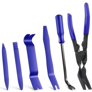 TEMU Collection Of 6 Plastic Tools For Automotive Trim Removal - Tool Kit For Prying, Car Trim Tools, Fastener Extraction Tool, Tools For Automotive