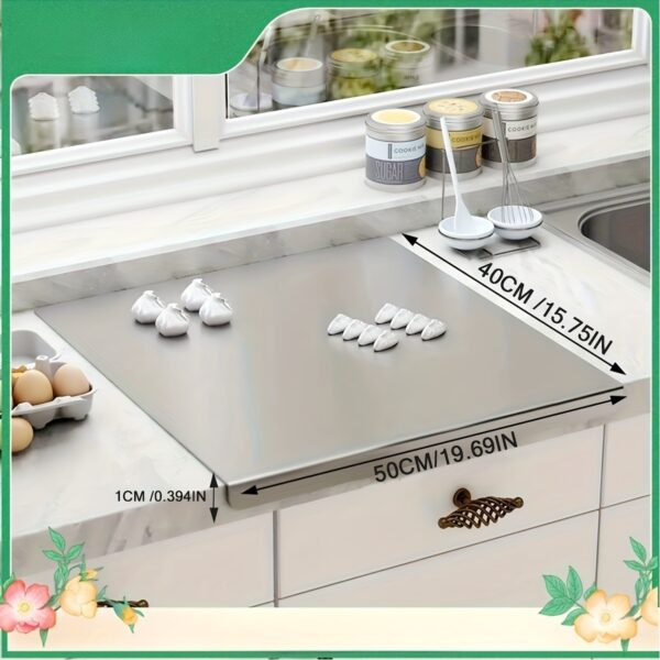 TEMU Cutting Board 304 Stainless Steel Cutting Board Household Rolling Board Cutting Board Kitchen Supplies
