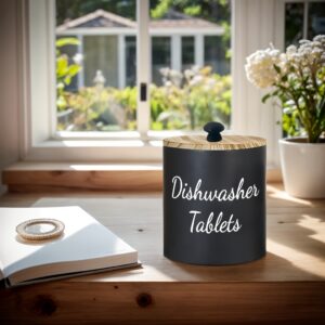 TEMU Dishwasher Tablet Holder - Dishwasher Pods Organizer With Lid, Dishwasher Tablet Storage Container, Dishwasher Tablet Organizer For Dishwasher,