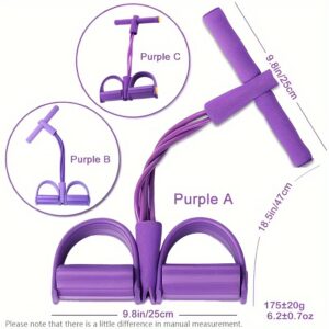 TEMU Fitness Pedal Sit Up Pull Rope For Home Workout Slim Waist, Tension Device Foam Fitness Equipment,outdoor Sports Gym Fitness Equipment, Without