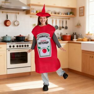 TEMU Halloween Tomato Sponge Costumes, Stage Performance Costumes, Props, Doll Costumes, Men's And Women's Dress Up Costumes