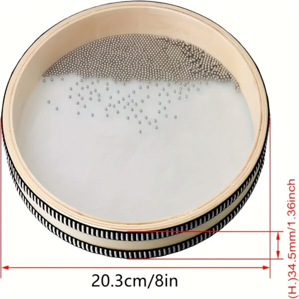 TEMU Handheld Meditation Boom Drum - Soothing , Natural Percussion Instrument For Concert Performances, Meditation, And Yoga, Portable Design With