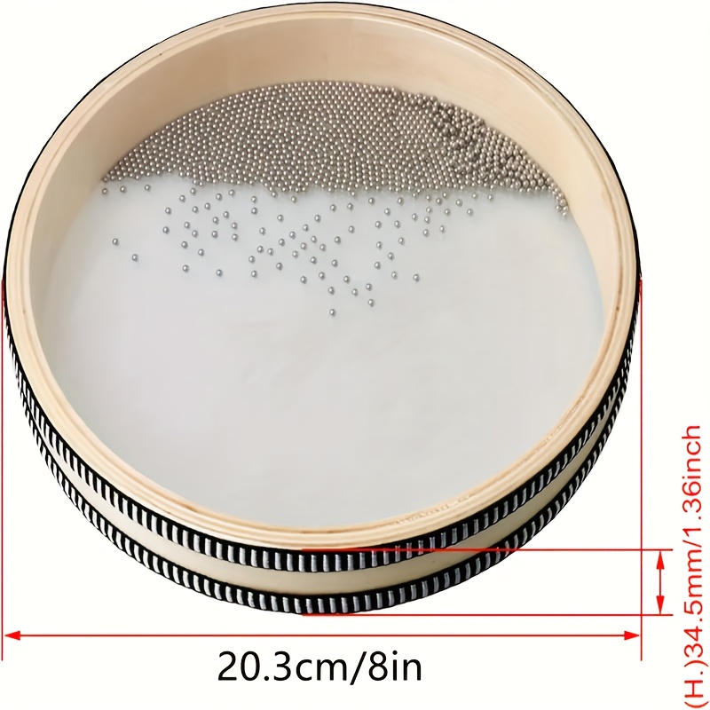 TEMU Handheld Meditation Boom Drum - Soothing , Natural Percussion Instrument For Concert Performances, Meditation, And Yoga, Portable Design With