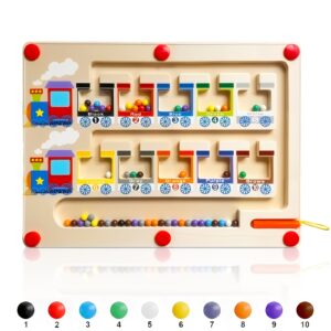 TEMU Magnetic Maze Toy, Wooden Toys For Kids, Educational Games For Children, Brain-training Magnetic Toys, Toys That Improve Cognitive ,