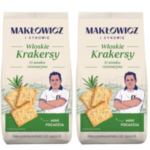 TEMU Makłowicz & Sons Rosemary Flavor Crackers, 100g X 2 Pieces