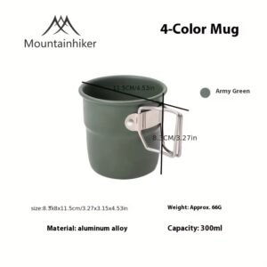 TEMU Mountainhiker Camping Cup Travel Cutlery Picnic Utensils Outdoor Gear Travel Cooking Set Cookware Hiking