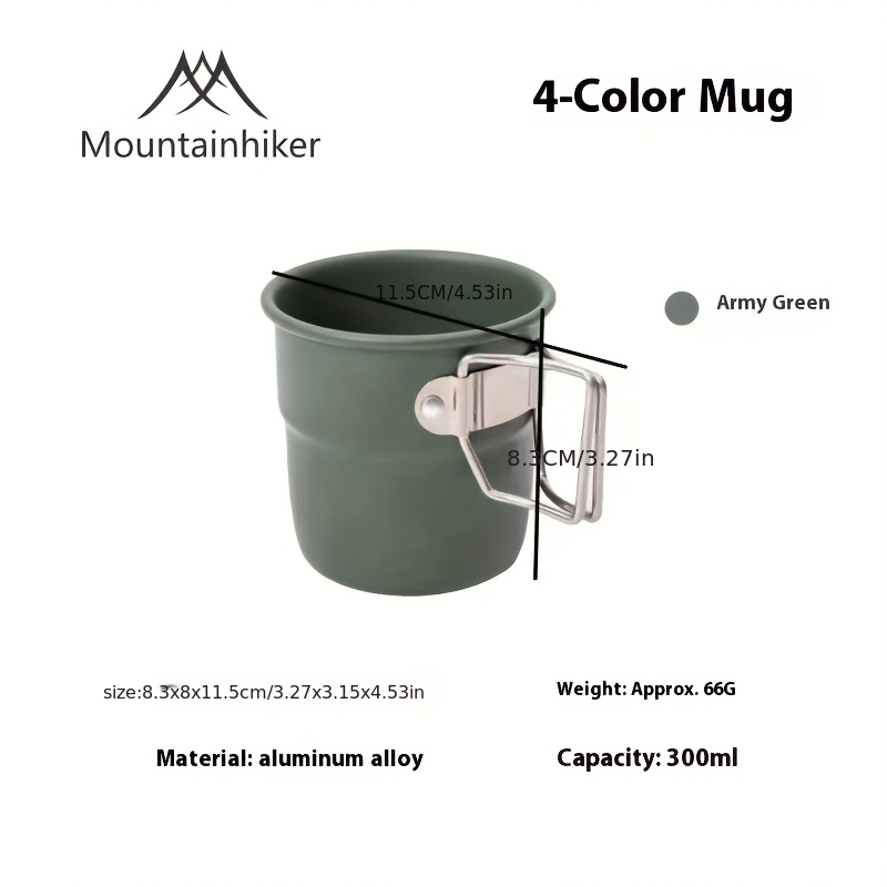 TEMU Mountainhiker Camping Cup Travel Cutlery Picnic Utensils Outdoor Gear Travel Cooking Set Cookware Hiking