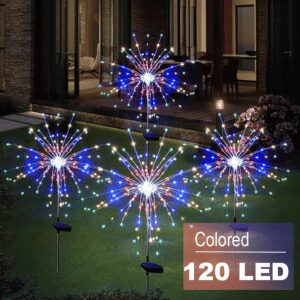 TEMU Outdoor Led Flood Light With Motion & 8 Lighting - High Garden, Smart Lighting For Driveway, Pathway,, - Solar Panel- Lamp (no Wiring Required)