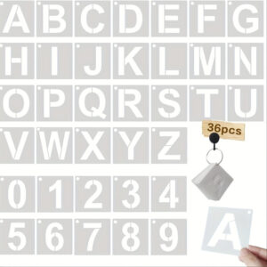 TEMU Set Of 36 Reusable Alphabet Templates - Supplies For Arts And Crafts