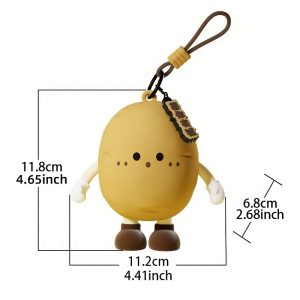 TEMU Vegetable Series Silicone Cartoon Mini Coin Purses With Eggplant And Carrot Designs