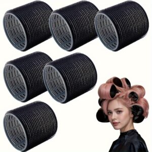 TEMU Xl Heatless Curling Iron Set, 6pcs Self-hold Curling Iron Reel, Diy Salon Curling Iron