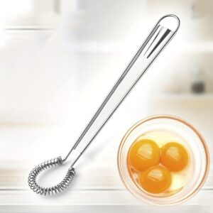 TEMU Yuhuphyllic 1pc Egg Whisk Stainless Steel Mini Whisk, Coffee Whisk Whisk, Handheld Milk Frother, Foaming Whisk For Mixing, Whisking, Stirring,