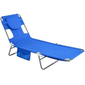 daystar SunnyFeel Beach Lounge Chair, Backpack Reclining Beach Chairs Lay Flat, Face Down Tanning Chair, Folding Camping Chairs Portable Camp Cot with