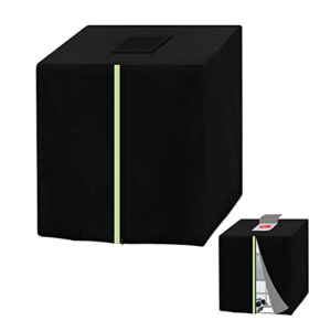 IBC Tote Cover for 275 Gallon (1000L), Outdoor IBC Ton Barrel Cover,Rain Barrel Cover,Water Tank Protective Covers, Waterproof ,420D Oxford Black, 47.