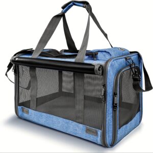 TEMU - Soft-sided Carrier For Large & Medium Cats, Puppies, Dog Carriers, Cat Carriers, Travel Carriers With Pet Privacy Protection