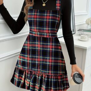 TEMU -suspender Dress, Women's Dress, Fashionable Hem -suspender Dress