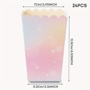 TEMU 10/24pcs Party Cups, Food Boxes, Fries Boxes, Popcorn Boxes, Popcorn Cups, Birthday Boxes, Lunch Boxes For Bakery, Burger Restaurant