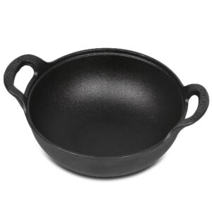 TEMU 1pc Cast Iron To Clean Durable Cookware With Handle Great For Outdoor Bbq And Camping, Rust-proof, Cookware, Camping Cookware Kitchen Supplies,