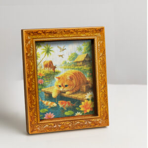 TEMU 1pc Cute Fridge Magnet | Wooden Decorative Painting, Decor, Travel Souvenir, Back Full Of Magnet