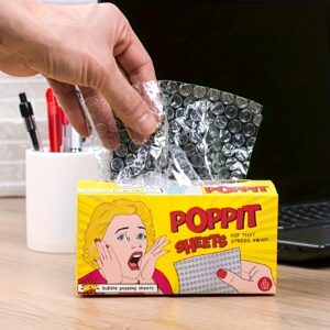 TEMU 1pc Mini Bubble Fun Paper Desktop Relaxation Gadget, Paper Bag, Bubble Wrap - Stress Relief - Gift Giving, Bubble Paper Towel Tissue Bubble Wrap