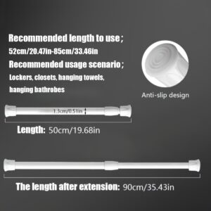 TEMU 1pc No-drill Telescopic Rod, Shower Curtain Rod, Suitable For Door Curtains, Window Curtains, Shower Curtains, Half Curtains, Short Curtains,