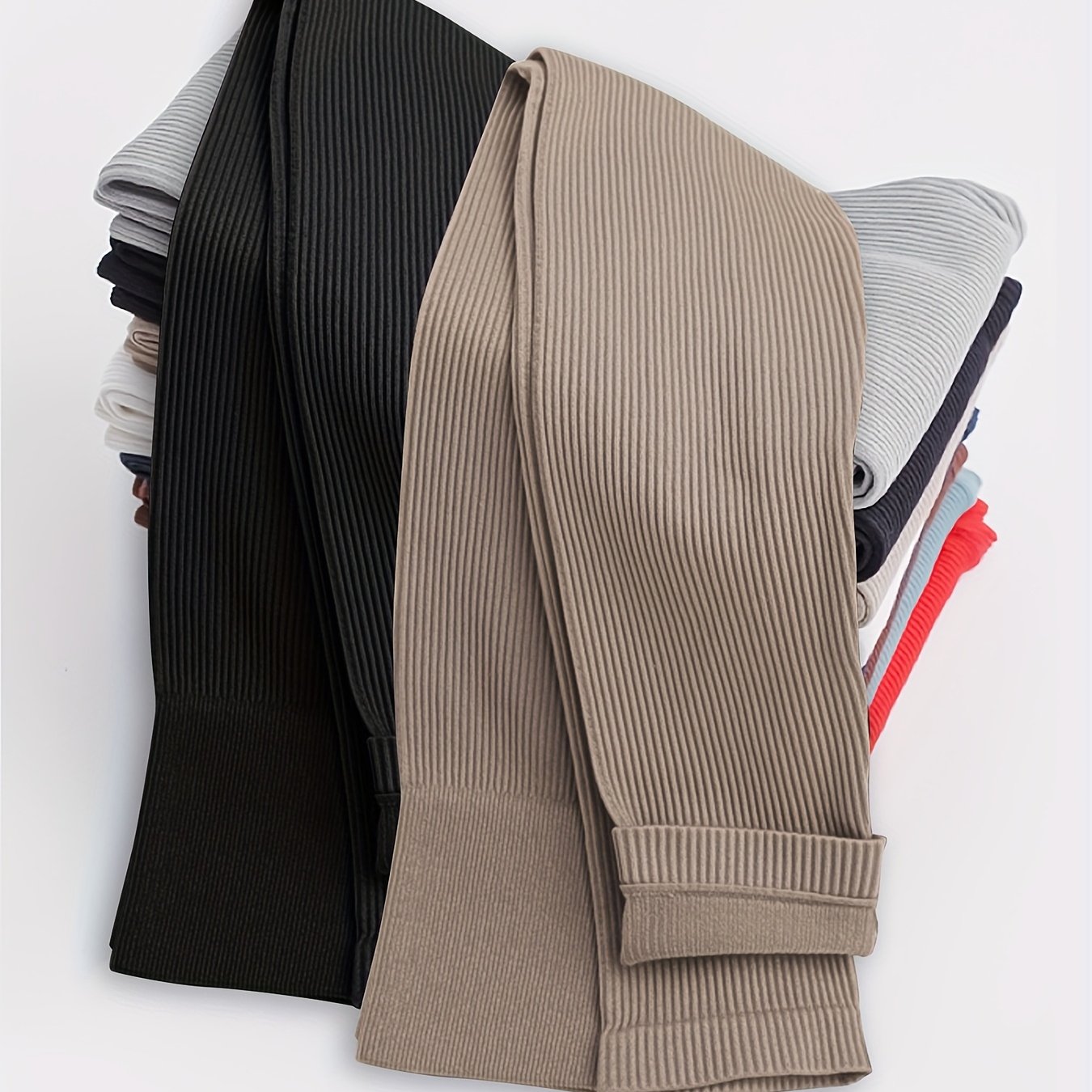 TEMU 2-pack Yoga Wear Seamless Thread Yoga Pants Women's Pants Peach No Line Movement