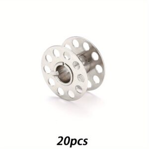 TEMU 20pcs Sewing Machine Bobbin, Metal Bobbin For Household Sewing Machine Bobbin For Sewing Machine, Shuttle Flat Car Machine Embroidery Machine