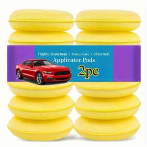 TEMU 2/4/6 Applicator Pads, High-density Foam Car Wax Applicator Pads, .7-inch Polishing Sponge For Car Wax Application