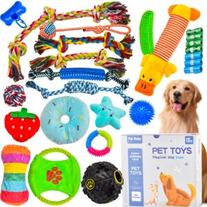 TEMU 25pcs Of Chew Toys For Puppies Designed For Teething, Including Rope Toys, Toothbrushes For Pets, Treat Balls, Plush Toys, And Squeaky Toys