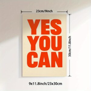 TEMU 2d Flat, 2d Flat 1pc Unframed Inspirational Message Wall Art, Paintings, Art Prints, Minimalist Layout Canvas Print Wall Paintings, Motivational