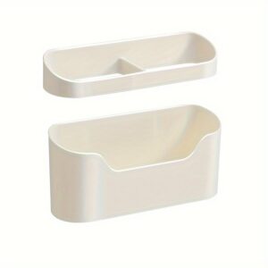 TEMU 2pcs/set Wall-mounted Umbrella Holder With Drainage Tray, Punch-free Umbrella Storage Rack For Long Handle Umbrella, Folding Umbrella, Umbrella