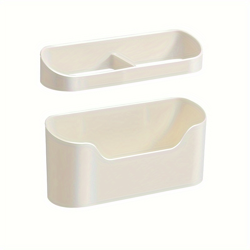 TEMU 2pcs/set Wall-mounted Umbrella Holder With Drainage Tray, Punch-free Umbrella Storage Rack For Long Handle Umbrella, Folding Umbrella, Umbrella