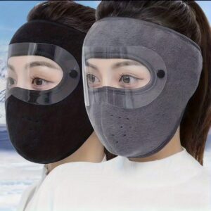 TEMU 2pcs Winter Warm And Windproof Face Mask For Men And Women, Outdoor Riding Dustproof Goggles Face Mask, Washable, Ski Face Mask