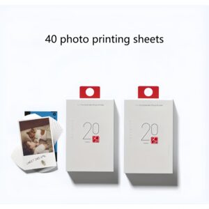 TEMU 2x3 Inch Photo Paper For Mt53 Micro Photo Printer - Ready-to-use Adhesive Photo Paper, Compatible With Zp200 Portable Printer
