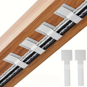 TEMU 30 Heavy Duty Self Adhesive Cable Ties - Nylon Cable Organizers With Multi-functional Reusable Cable Organizers Effortlessly Organize Computer