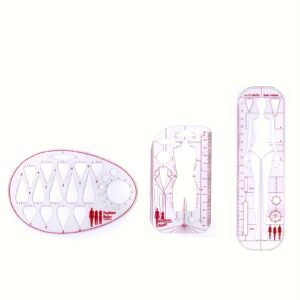 TEMU 3pcs Ruler Set, Ruler, Ruler, Apparel Design Ruler