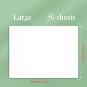TEMU 50sheets Transparent Sticky Note Pads Notepads Journal School Stationery Office Supplies
