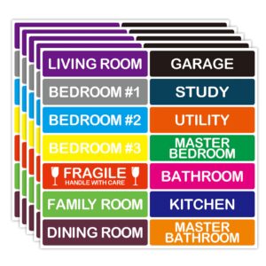 TEMU 5 Sheets/70pcs Moving Labels For Boxes Stickers For Home Moving Supplies Fragile Stickers Packing Labels For Moving Boxes, Moving For Organizing