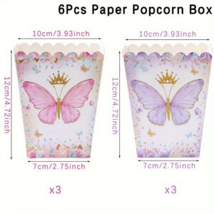 TEMU 6pcs, Purple Box, Pattern , Box, Box, Theme Decoration Supplies, Supplies, Wedding Supplies, Decor