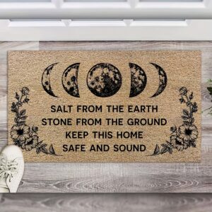 TEMU 750gsm Salt From Doormat, Halloween Doormat, Halloween Home Decor, Halloween Gift, Spooky Doormat, Witchy Printed Doormat 16*24in