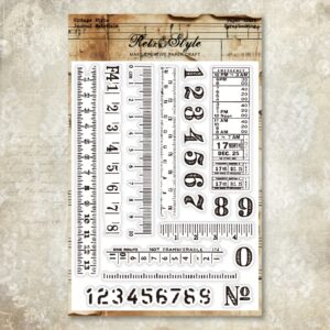 TEMU แสตมป์ใส ขนาด 7.87 x 5.9 นิ้ว จำนวน 1 ชิ้น เหมาะสำหรับ Planners ลายพื้นหลังย้อนยุค แสตมป์ยางตกแต่งสำหรับ Planners และกระดาษวาดภาพลายเห็ด