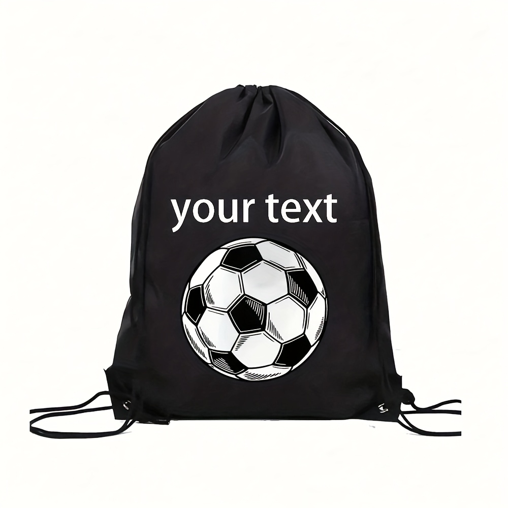 TEMU A Unisex Custom Gym Bag, A Soccer Gym Bag, A Drawstring Storage Custom Gym Bag, A Multifunctional Outdoor Gym Bag, Gym Backpack, Drawstring Bag,